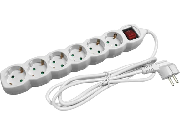 Entac Produžni kabl sa prekidačem 6-struki 5m
