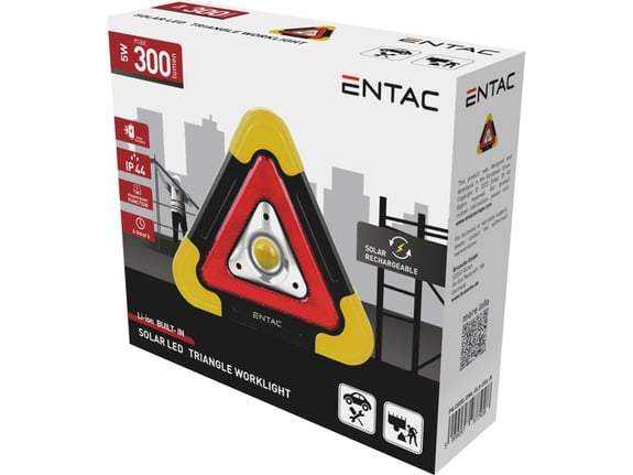 Entac Solarna lampa za hitne slučajeve punjiva