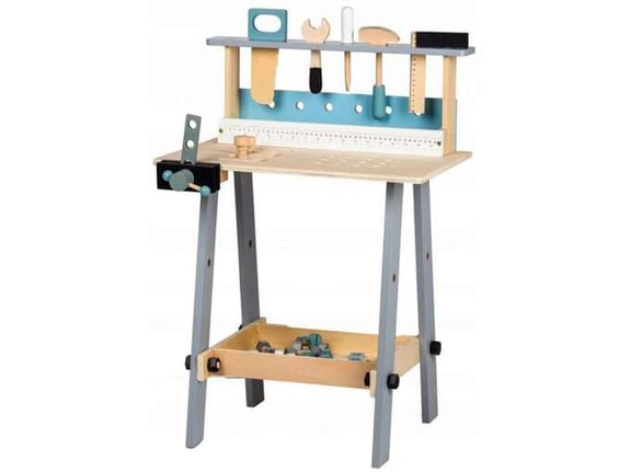 Eco Toys Drvena radionica Sto sa alatom 32 elementa