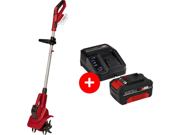 Einhell Akumulatorska kopačica GE-CR 18/20 Li E - Solo + Einhell Power-X-Change 18V 4.0 Ah Starter-Kit