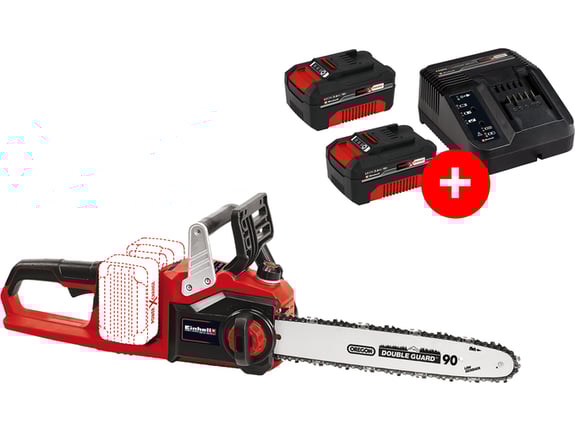 Einhell Akumulatorska lančana testera GE-LC 36/35 Li-Solo + Einhell Power-X-Change 2x 3.0 Ah i 30min PXC Kit