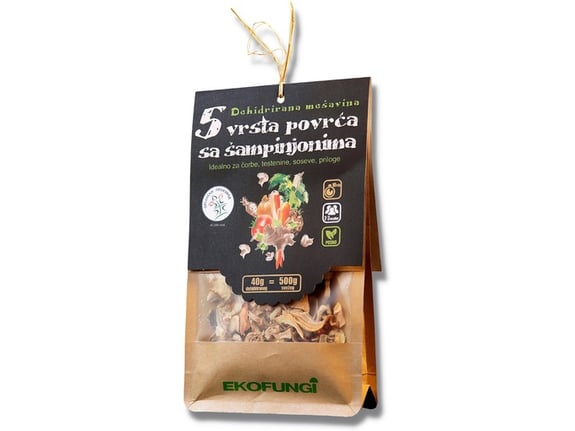 Ekofungi Gourmet Mix - Organske pečurke sa povrćem, bez glutena 40g
