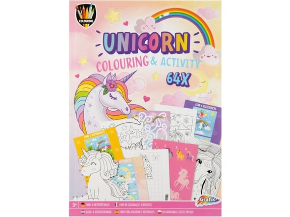 Grafix Activity knjiga A4 na 64 strane Jednorog