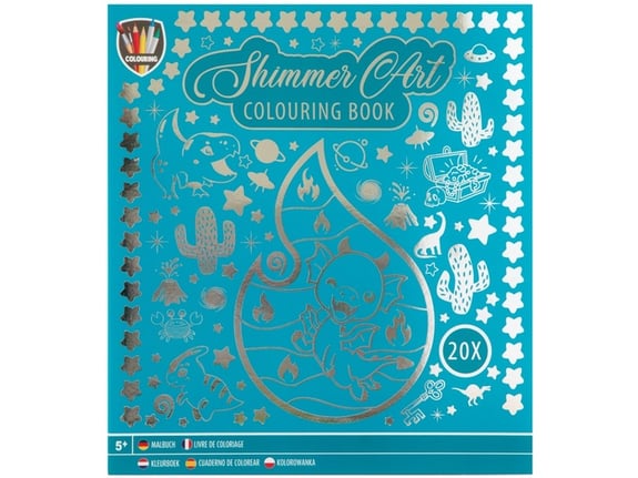 Grafix Bojanka srebrna Zmaj 20 strana