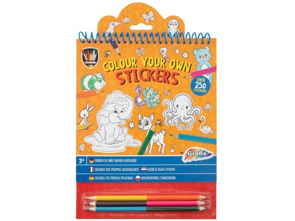 Grafix Oboji sam svoje stikere Životinje