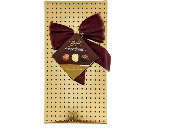 Hamlet Bombonjera 125g braon sa mašnom 16/1