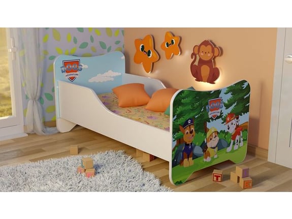Happy Kitty Dečiji krevet Dog Adventure in the Forest 160x80cm