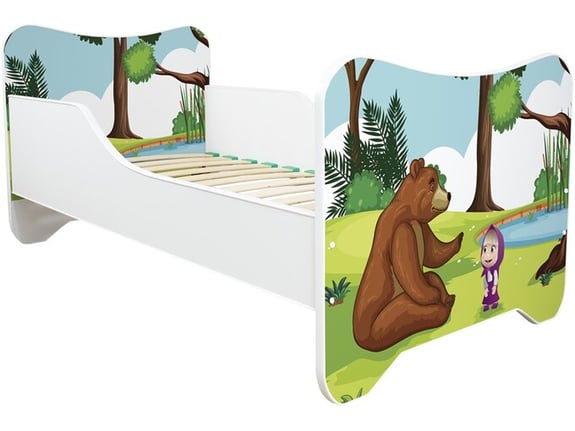 Happy Kitty Dečiji krevet Maša i Medved 160x80cm