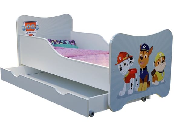 Happy Kitty Dečiji krevet + fioka Dog Adventure 160x80cm