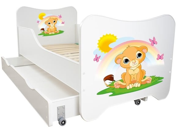 Happy Kitty Dečiji krevet + fioka Lion King 160x80cm