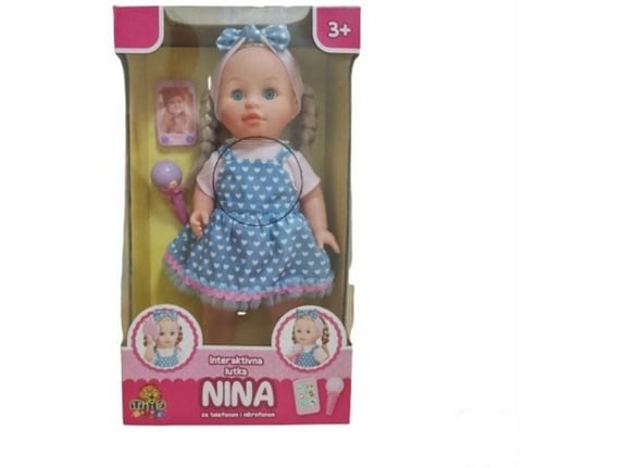 Interaktivna lutka beba Nina sa telefonom i mikrofonom