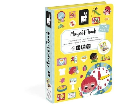 Janod Magnetna knjiga Naučiti kako reći koliko je sati
