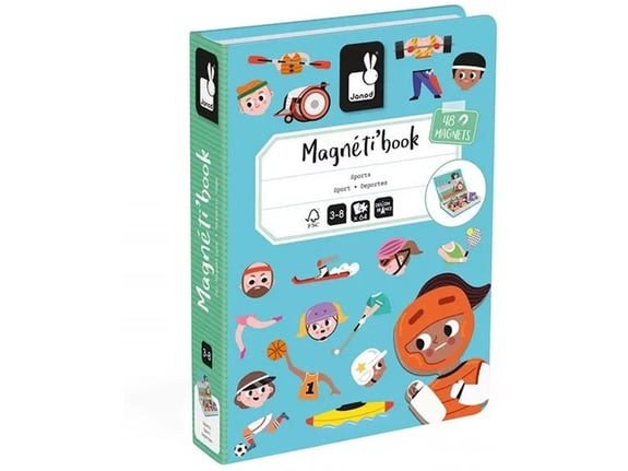 Janod Magnetna knjiga Sport