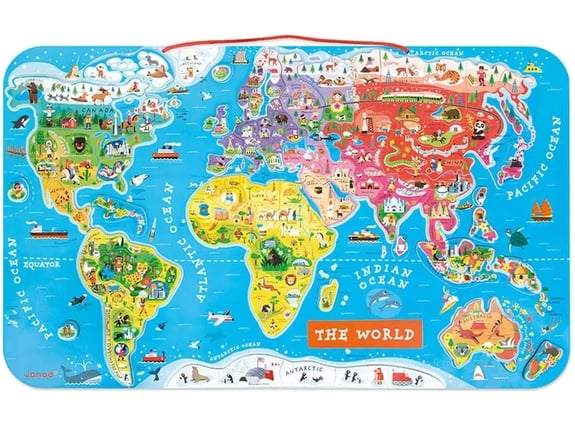 Janod Slagalica Magnetni svet Engleska verzija