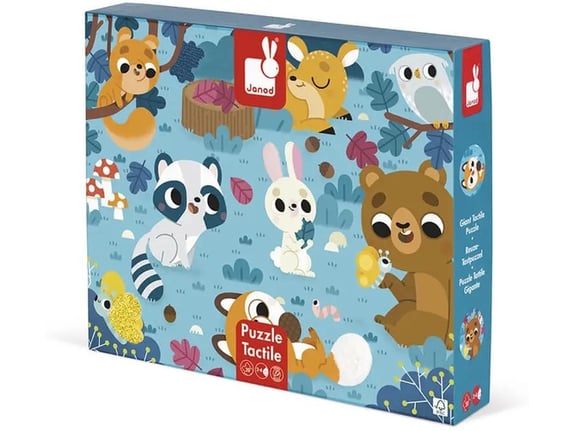 Janod Tactile slagalica Šumske životinje 200kom