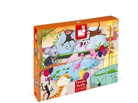 Janod Tactile slaglica Dan u zoloskom vrtu 20kom