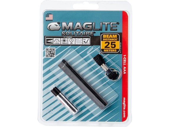 Maglite Lampa 1xAAA Solitaire blister sa baterijama i privezkom za ključeve IPX7 12,70x81 mm cca 20 m