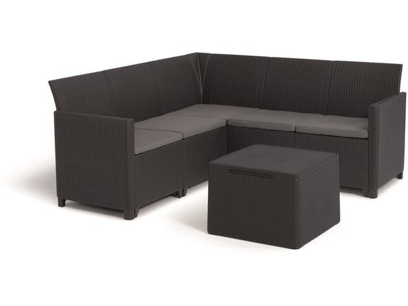 Keter Baštenski ugaoni set Marie 5 sa box stolom