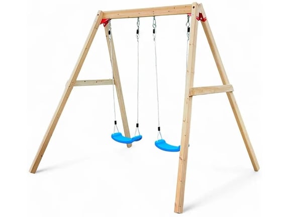Kinder Home Dečija drvena ljuljaška za baštu, dupla