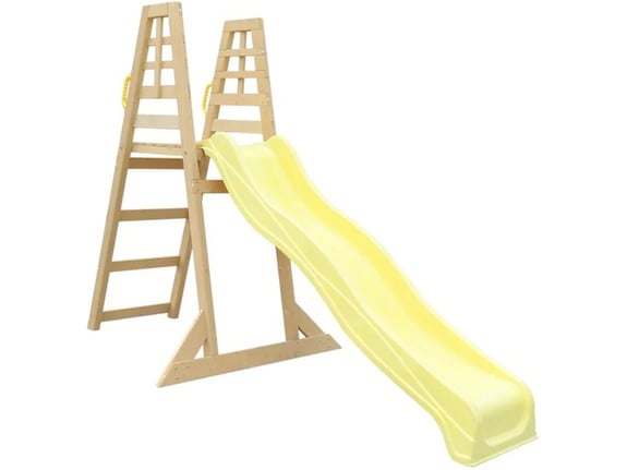 Kinder Home Dečija drvena penjalica sa toboganom