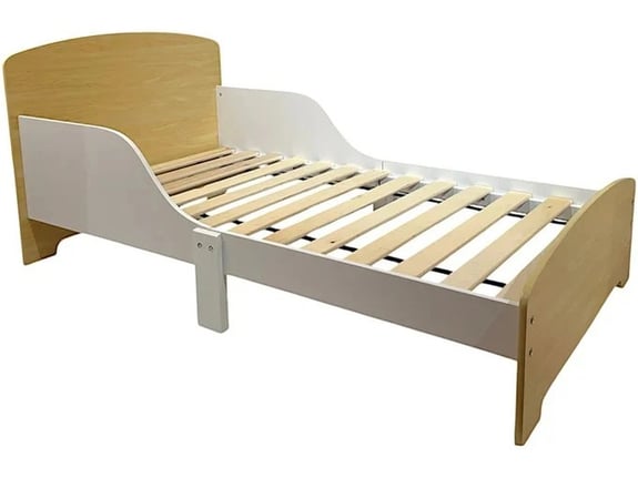 Kinder Home Dečiji drveni krevet sa zaštitom i ramom za dušek
