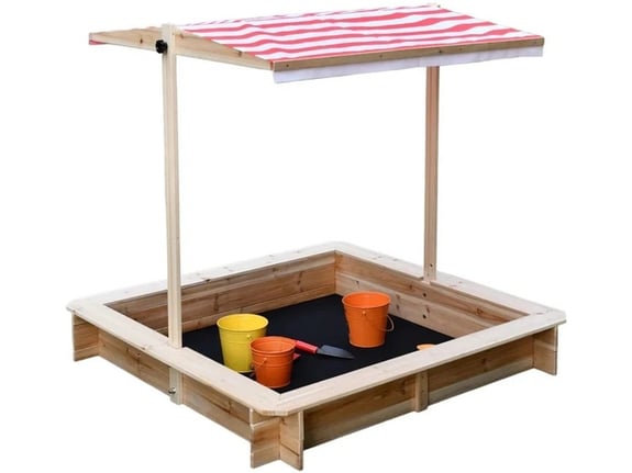 Kinder Home Dečiji pesčanik sa podesivim krovom sa UV zaštitom