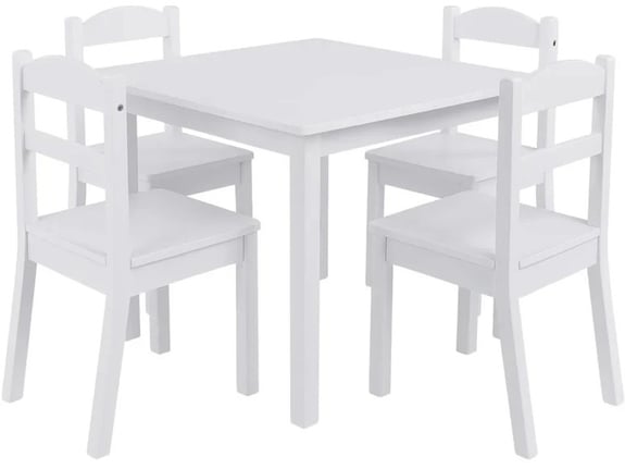 Kinder Home Dečiji sto sa 4 stolice drveni set za igru i učenje