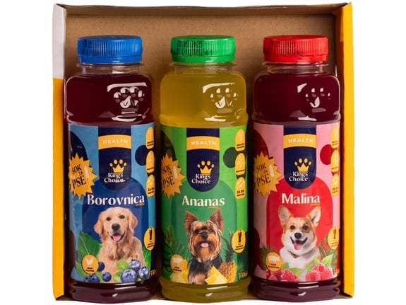 King's Choice Sok za pse Box Mix 3