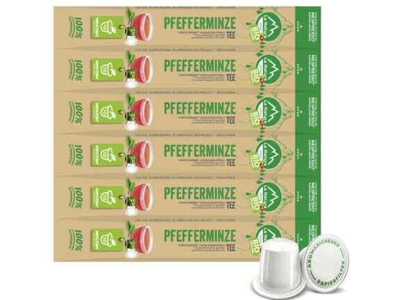 La Natura Lifestyle BIO Čaj Pfefferminz Gruner Tee 6x10 kapsula Bag NPCC DE/UK/FR/IT MK