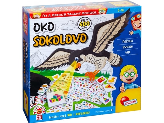 Lisciani Mali Genije SR Društvena igra Oko sokolovo RS100835