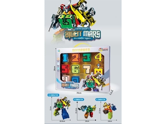 Merx Brojevi transformersi set MS42730