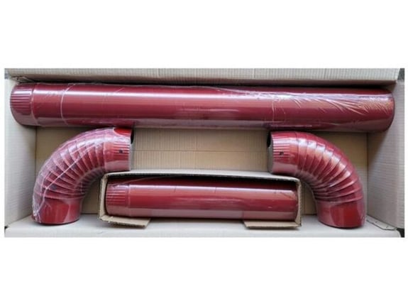 Magnum Dimovodni set emajlirani (cev1m/cev 0,5m/koleno 2kom) fi. 120mm