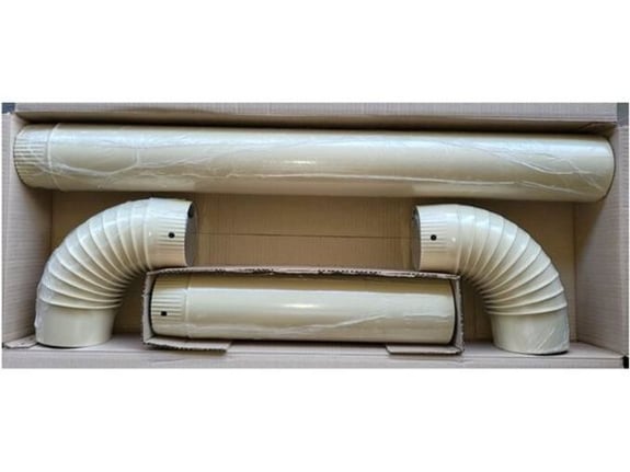 Magnum Dimovodni set emajlirani (cev1m/cev 0,5m/koleno 2kom) fi. 120mm