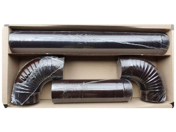 Magnum Dimovodni set emajlirani (cev1m/cev 0,5m/koleno 2kom) fi. 150mm