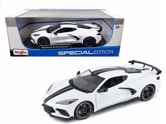 Maisto Metalni model autića 1:24 2020 Chevrolet Corvette Stingray Coupe beli 31534WT