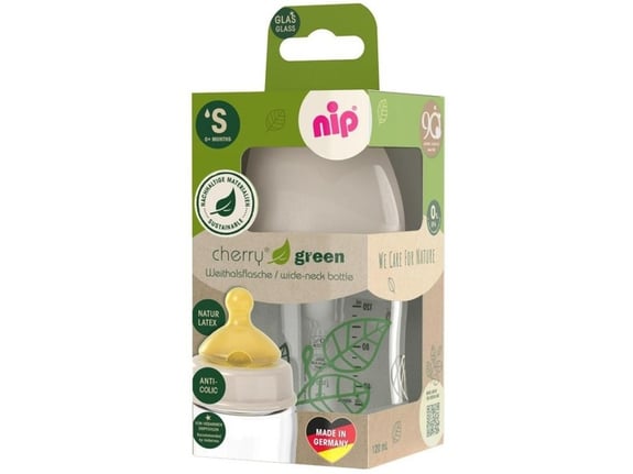 Nip Green Staklena flašica 120ml 0M+ S Protok