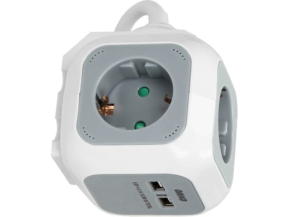 Orno Prenosna priključnica 2xUSB +4 Šuko kabl 1,4m