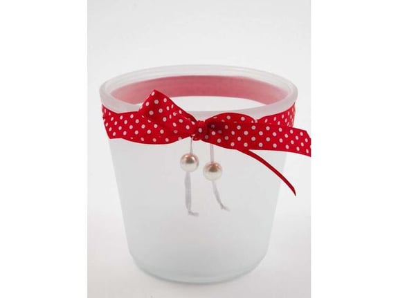 Ovalna posudica sa mašnom 12688600