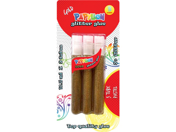 Pangraf Glitter zlatni u tubama 3 tube