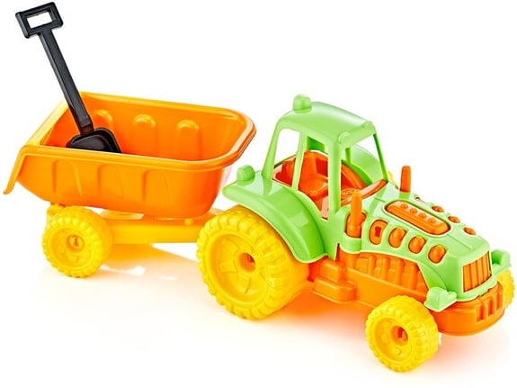Plastični traktor sa prikolicom