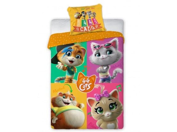Posteljina za decu 44 Cats 160x200+70x80cm