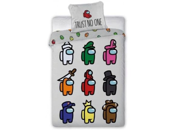 Posteljina za decu Among Us 160x200+70x80cm