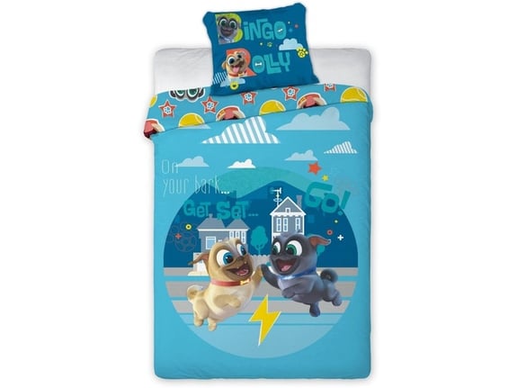 Posteljina za decu Disney Puppy Dog Pals 160x200+70x80cm