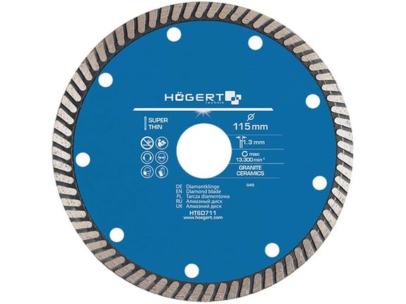 Hogert Dijamantska rezna ploča 115mm super tanak