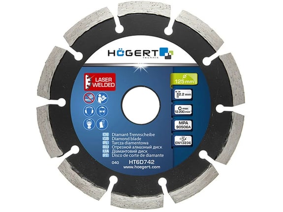 Hogert Dijamantska rezna ploča segmentirana 230mm beton i asfalt