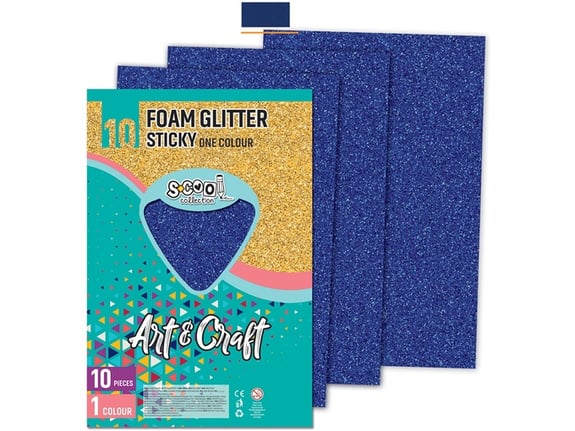 S-cool Samolepiva šljokičasta eva pena 1/10 SC1229