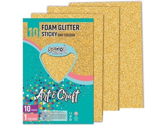 S-cool Samolepiva šljokičasta eva pena 1/10 SC1230