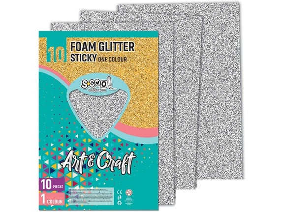 S-cool Samolepiva šljokičasta eva pena  1/10 SC1231