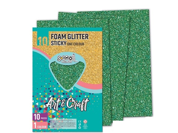 S-cool Samolepiva šljokičasta eva pena 1/10 SC1233