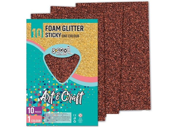 S-cool Samolepiva šljokičasta eva pena 1/10 SC1237